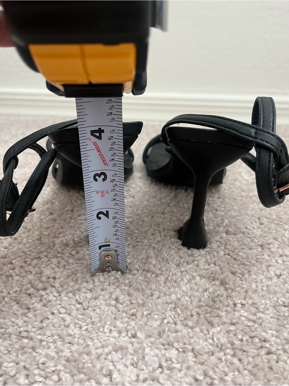 Nordstrom Open Edit Black Strappy Ankle-Heel Sandal - Picture 5 of 5